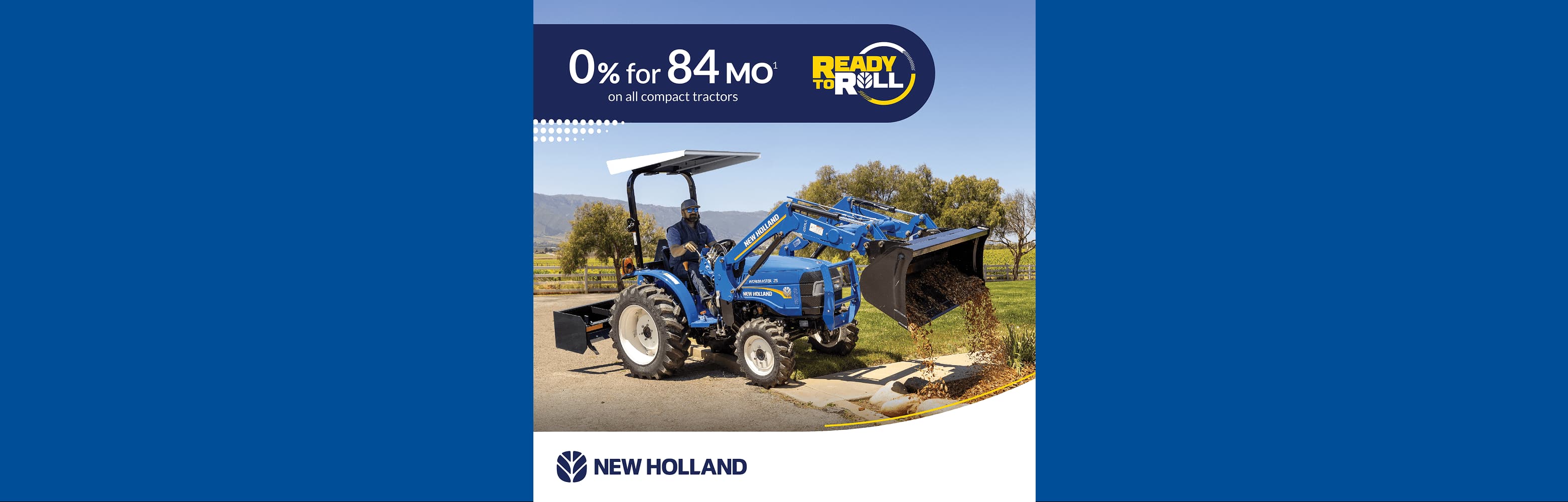 0% for 84 Months on all compact tractors
