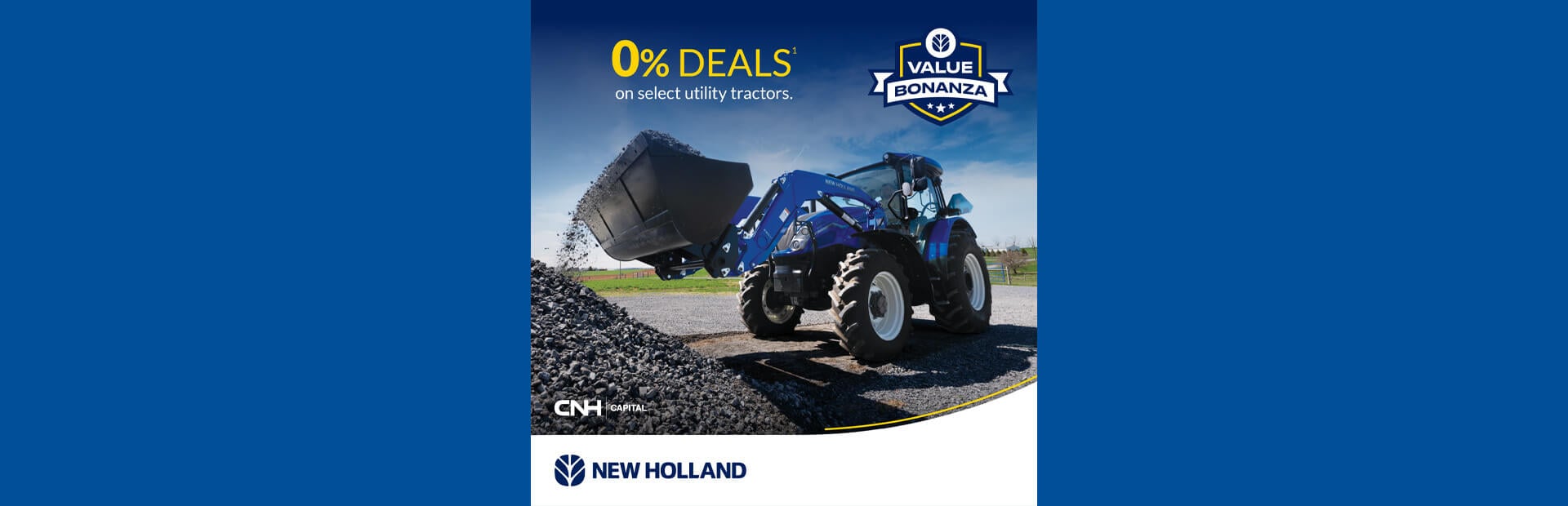0% Deals on select utility tractors