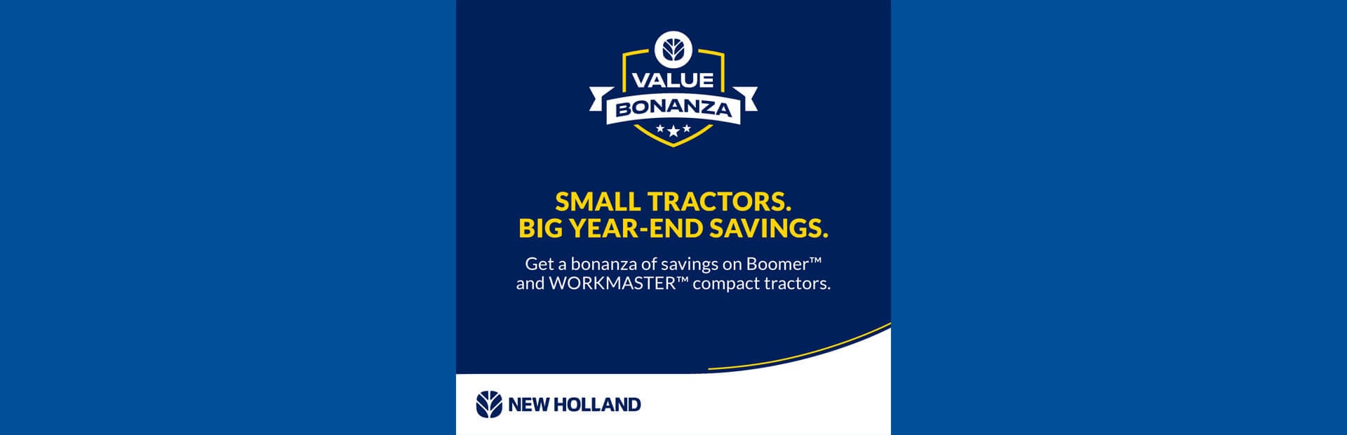 Small tractors. Big year-end savings.